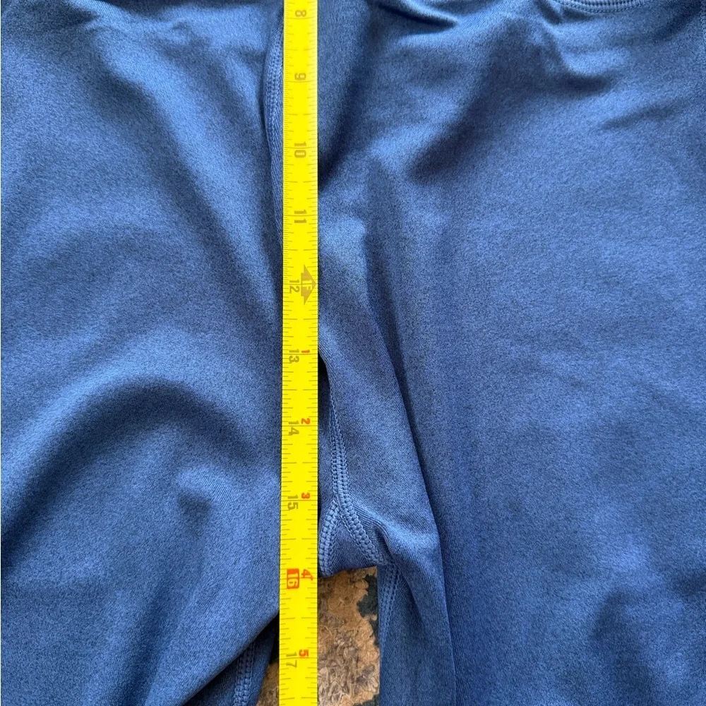 Halara Blue Super High Waistband Foldover Pocket Full Length Flare Leggings XS